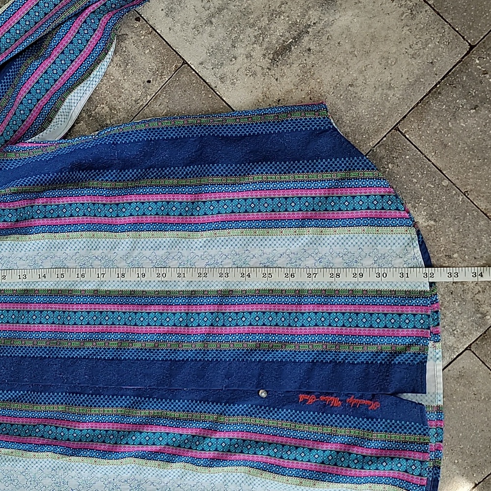 Robert Graham Striped Multicolor Flip Cuffs Long Sleeve Button-down Sz XL - Picture 11 of 11